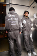Load image into Gallery viewer, Ambitious Desires - Distressed Oversized Fit A Club Jacket
