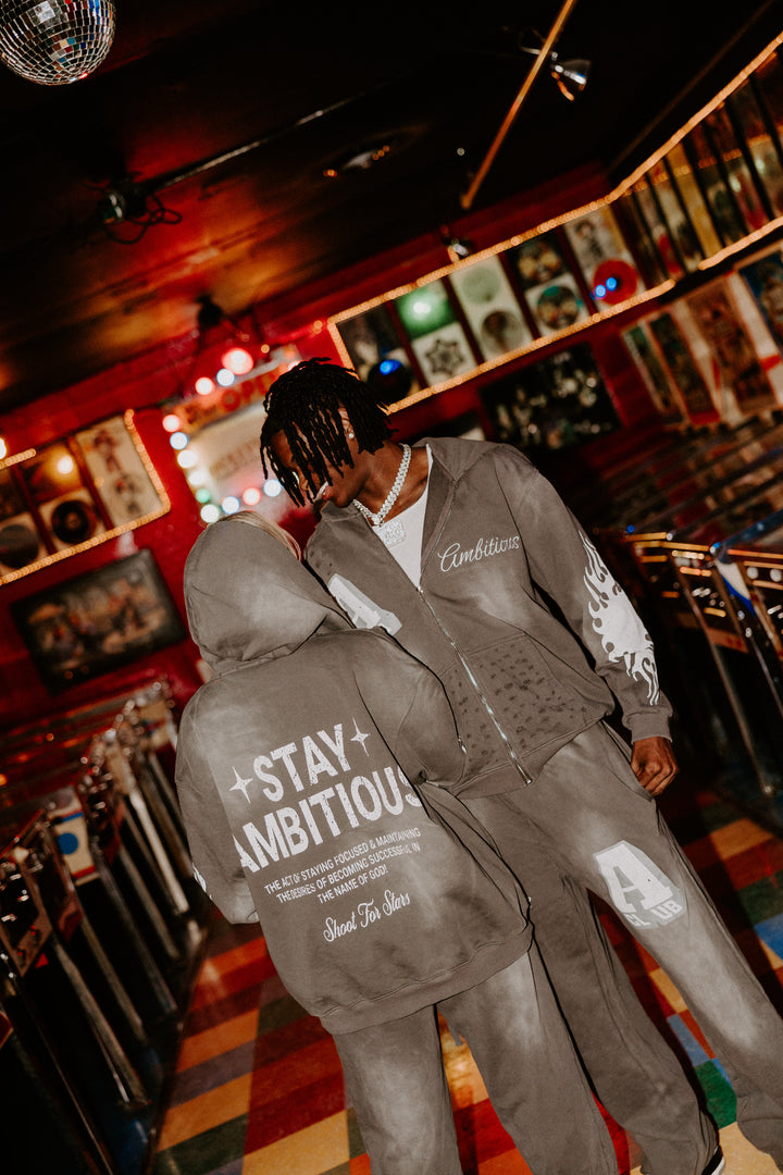 Ambitious Desires - Distressed Oversized Fit A Club Jacket