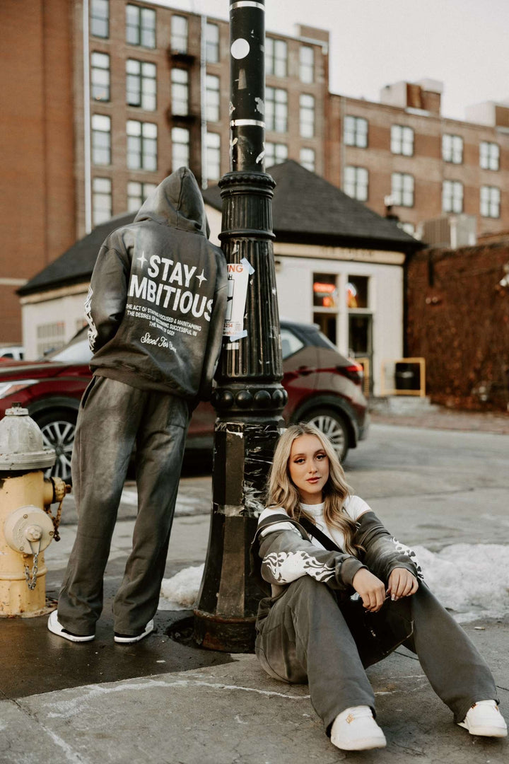 Ambitious Desires - Distressed Oversized Fit A Club Jacket